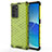Silicone Transparent Frame Case Cover 360 Degrees AM1 for Oppo Reno6 Pro 5G India Green