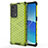 Silicone Transparent Frame Case Cover 360 Degrees AM1 for Oppo Reno6 Pro+ Plus 5G Green