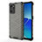 Silicone Transparent Frame Case Cover 360 Degrees AM1 for Oppo Reno6 Z 5G