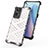 Silicone Transparent Frame Case Cover 360 Degrees AM1 for Oppo Reno7 Pro 5G