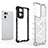 Silicone Transparent Frame Case Cover 360 Degrees AM1 for Oppo Reno7 Pro 5G