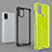 Silicone Transparent Frame Case Cover 360 Degrees AM1 for Samsung Galaxy A21s