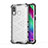 Silicone Transparent Frame Case Cover 360 Degrees AM1 for Samsung Galaxy A40