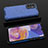 Silicone Transparent Frame Case Cover 360 Degrees AM1 for Samsung Galaxy F23 5G Blue