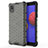 Silicone Transparent Frame Case Cover 360 Degrees AM1 for Samsung Galaxy M01 Core Black