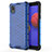 Silicone Transparent Frame Case Cover 360 Degrees AM1 for Samsung Galaxy M01 Core Blue