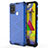 Silicone Transparent Frame Case Cover 360 Degrees AM1 for Samsung Galaxy M31 Prime Edition Blue