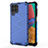 Silicone Transparent Frame Case Cover 360 Degrees AM1 for Samsung Galaxy M33 5G Blue