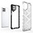 Silicone Transparent Frame Case Cover 360 Degrees AM1 for Samsung Galaxy M53 5G