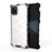 Silicone Transparent Frame Case Cover 360 Degrees AM1 for Samsung Galaxy Note 10 Lite White