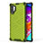 Silicone Transparent Frame Case Cover 360 Degrees AM1 for Samsung Galaxy Note 10 Plus 5G Green