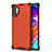 Silicone Transparent Frame Case Cover 360 Degrees AM1 for Samsung Galaxy Note 10 Plus 5G Red