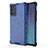 Silicone Transparent Frame Case Cover 360 Degrees AM1 for Samsung Galaxy Note 20 5G Blue