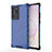 Silicone Transparent Frame Case Cover 360 Degrees AM1 for Samsung Galaxy Note 20 Ultra 5G Blue
