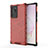 Silicone Transparent Frame Case Cover 360 Degrees AM1 for Samsung Galaxy Note 20 Ultra 5G Red