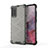 Silicone Transparent Frame Case Cover 360 Degrees AM1 for Samsung Galaxy S20 5G Black