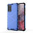 Silicone Transparent Frame Case Cover 360 Degrees AM1 for Samsung Galaxy S20 5G Blue