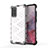 Silicone Transparent Frame Case Cover 360 Degrees AM1 for Samsung Galaxy S20 5G White