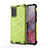 Silicone Transparent Frame Case Cover 360 Degrees AM1 for Samsung Galaxy S20 Green