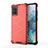 Silicone Transparent Frame Case Cover 360 Degrees AM1 for Samsung Galaxy S20 Plus 5G Red