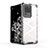 Silicone Transparent Frame Case Cover 360 Degrees AM1 for Samsung Galaxy S20 Ultra 5G