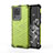 Silicone Transparent Frame Case Cover 360 Degrees AM1 for Samsung Galaxy S20 Ultra 5G Green