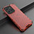 Silicone Transparent Frame Case Cover 360 Degrees AM1 for Vivo V25 5G Red