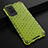 Silicone Transparent Frame Case Cover 360 Degrees AM1 for Vivo X60 Pro 5G Green