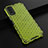 Silicone Transparent Frame Case Cover 360 Degrees AM1 for Vivo Y11s Green