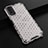 Silicone Transparent Frame Case Cover 360 Degrees AM1 for Vivo Y11s White