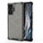 Silicone Transparent Frame Case Cover 360 Degrees AM1 for Xiaomi Poco F4 GT 5G Black