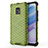 Silicone Transparent Frame Case Cover 360 Degrees AM1 for Xiaomi Redmi 10X Pro 5G Green