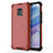 Silicone Transparent Frame Case Cover 360 Degrees AM1 for Xiaomi Redmi 10X Pro 5G Red