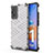 Silicone Transparent Frame Case Cover 360 Degrees AM1 for Xiaomi Redmi 11 Prime 4G White