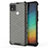 Silicone Transparent Frame Case Cover 360 Degrees AM1 for Xiaomi Redmi 9 India Black