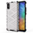 Silicone Transparent Frame Case Cover 360 Degrees AM1 for Xiaomi Redmi 9AT