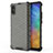 Silicone Transparent Frame Case Cover 360 Degrees AM1 for Xiaomi Redmi 9AT Black