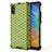 Silicone Transparent Frame Case Cover 360 Degrees AM1 for Xiaomi Redmi 9AT Green