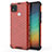 Silicone Transparent Frame Case Cover 360 Degrees AM1 for Xiaomi Redmi 9C Red