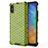 Silicone Transparent Frame Case Cover 360 Degrees AM1 for Xiaomi Redmi 9i Green