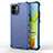 Silicone Transparent Frame Case Cover 360 Degrees AM1 for Xiaomi Redmi A2 Blue