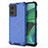 Silicone Transparent Frame Case Cover 360 Degrees AM1 for Xiaomi Redmi Note 11E 5G Blue
