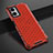 Silicone Transparent Frame Case Cover 360 Degrees AM2 for Oppo A36 Red