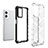 Silicone Transparent Frame Case Cover 360 Degrees AM2 for Oppo A76