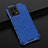 Silicone Transparent Frame Case Cover 360 Degrees AM2 for Oppo F21s Pro 4G Blue