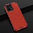 Silicone Transparent Frame Case Cover 360 Degrees AM2 for Oppo F21s Pro 4G Red