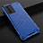 Silicone Transparent Frame Case Cover 360 Degrees AM2 for Oppo Reno6 Pro 5G India Blue