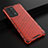Silicone Transparent Frame Case Cover 360 Degrees AM2 for Oppo Reno6 Pro+ Plus 5G Red