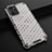 Silicone Transparent Frame Case Cover 360 Degrees AM2 for Oppo Reno6 Z 5G White