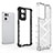 Silicone Transparent Frame Case Cover 360 Degrees AM2 for Oppo Reno7 Pro 5G